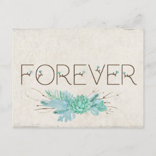 Forever Save the Date for wedding Announcement Postcard
