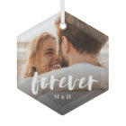 Forever Script Overlay Personalized Couples Photo