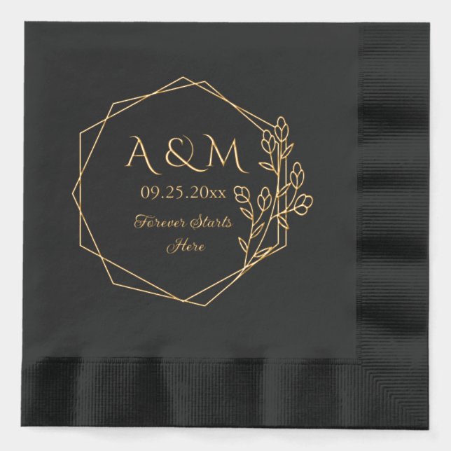 Forever Starts Here Monogram Mariage (Recto)