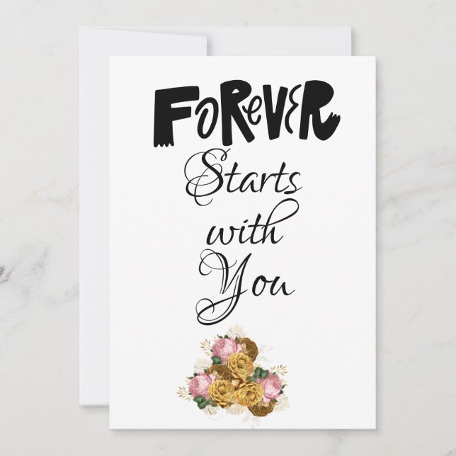 Forever Starts With You Card (Front)