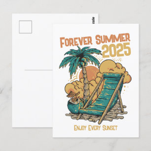 Forever Summer 2025 - Enjoy Every Sunset Postcard