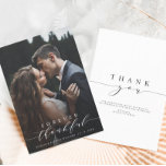 Forever Thankful Wedding Thank You Photo Card<br><div class="desc">Simple and elegant calligraphy wedding thank you photo card.  Perfect for weddings,  birthdays,  graduations,  and other events. For more advanced customization of this design,  please click the "Customize" button above!</div>