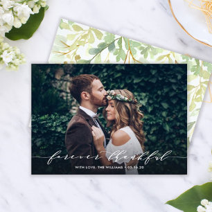Forever Thankor CARTE PHOTO MARIAGE MERCI