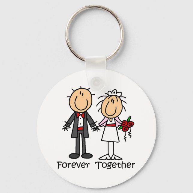 Forever Together T-shirts and Gifts Keychain (Front)