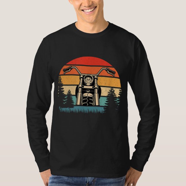 Forever Two Wheels Motorcycle Biker T-Shirt (Front)
