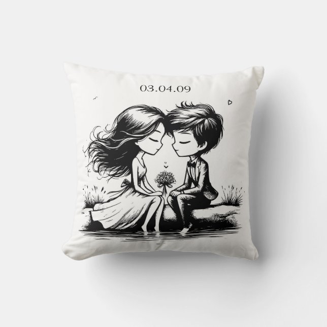 Forever Us Throw Pillow (Front)