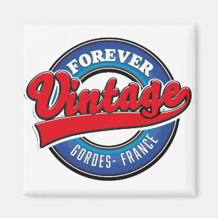 forever vintage Gordes France logo Magnet