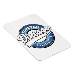 forever vintage liechtenstein logo magnet