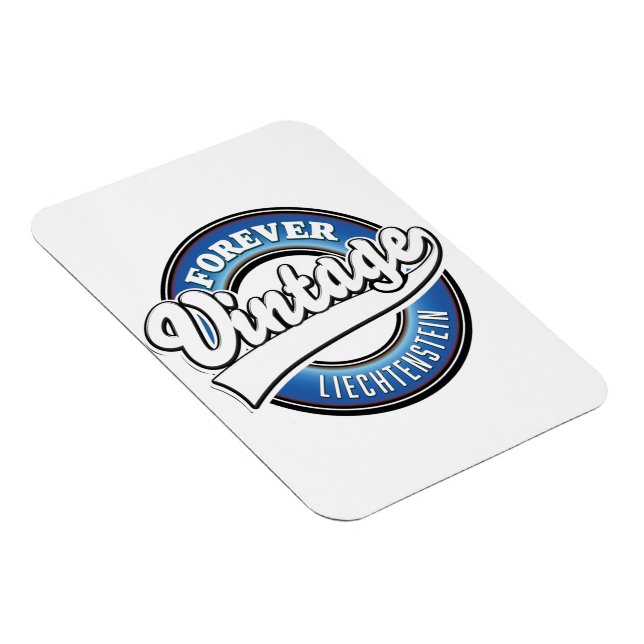 forever vintage liechtenstein logo magnet (Right Side)