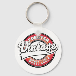 forever vintage monte carlo logo keychain