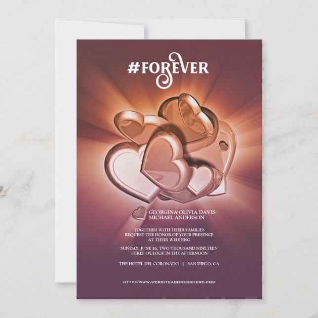 Forever Wedding Invitation (Front)