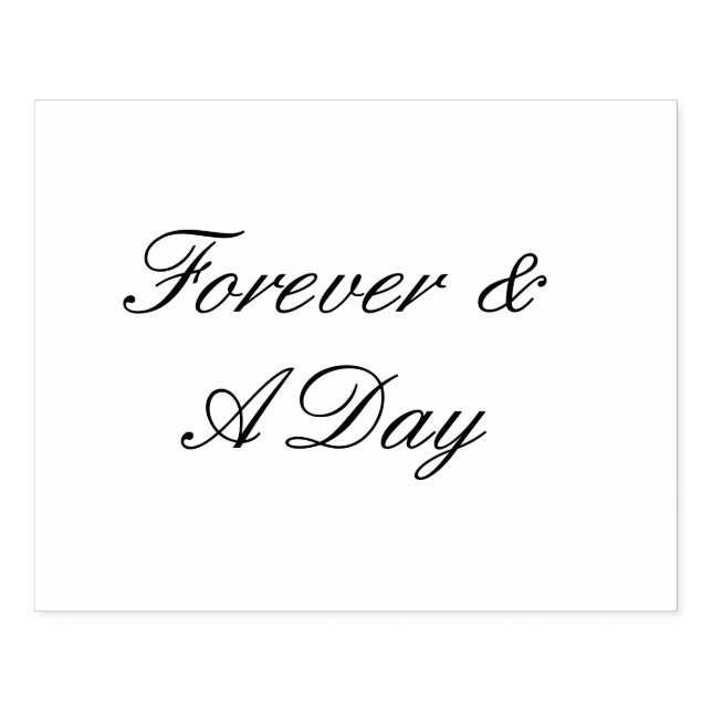 Forever Wedding Quote Rubber Stamp (Imprint)