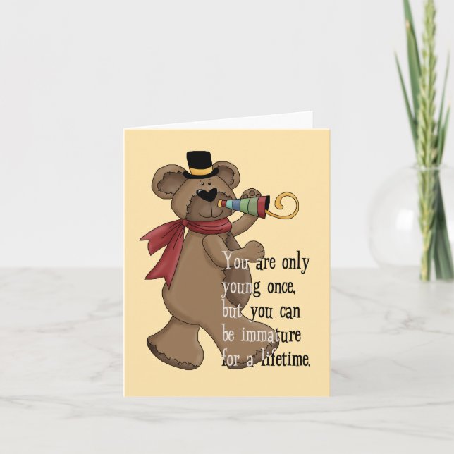 Forever Young Birthday Card (Front)
