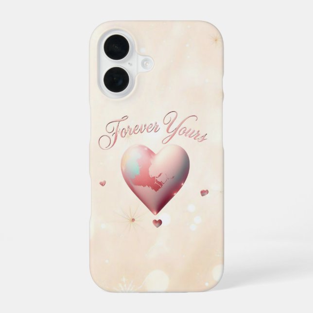 "Forever Yours Always" iPhone 16 Case (Back)