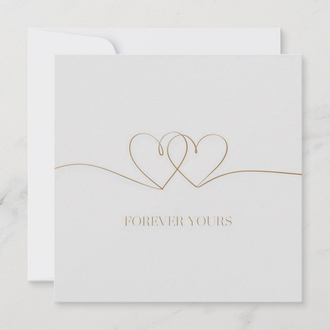 Forever Yours: Intertwined Hearts Design (Front)