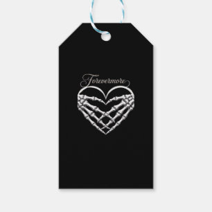 Forevermore Skeleton Hands Heart Gothic Romance Gift Tags