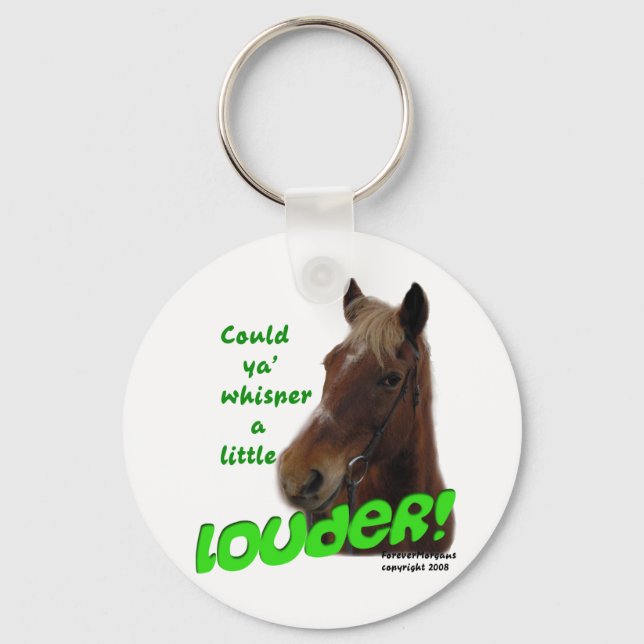 ForeverMorgans Funny Horse Whisperer Keychain (Front)