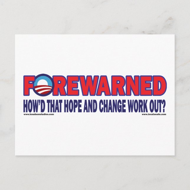 Forewarned - postcard (Front)