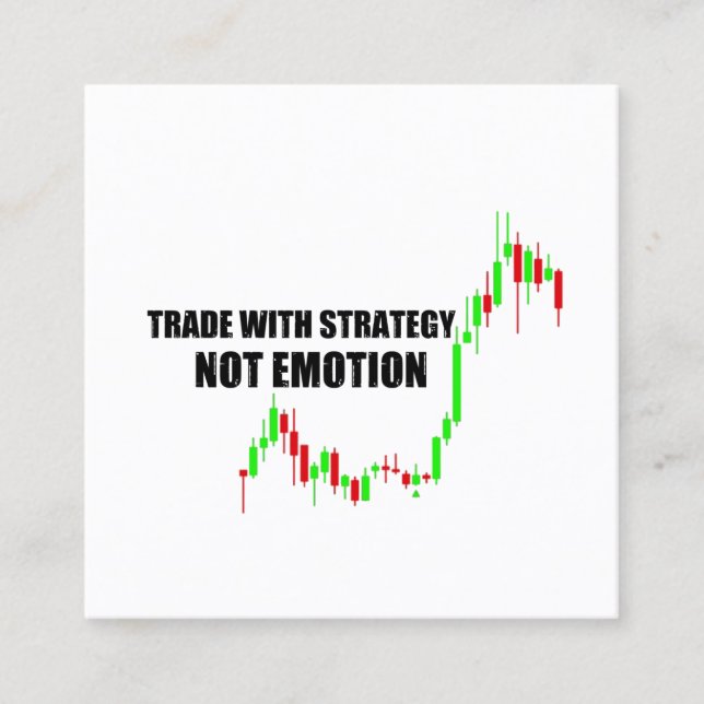 Forex Day Trader Collection  Square Business Card (Front)