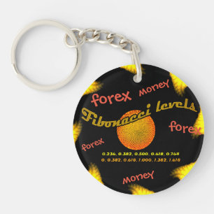 Forex, Money, Fibonacci numbers Keychain