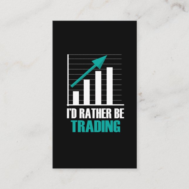 Forex Stock Market Trading Day Trader Investor Business Card (Front)