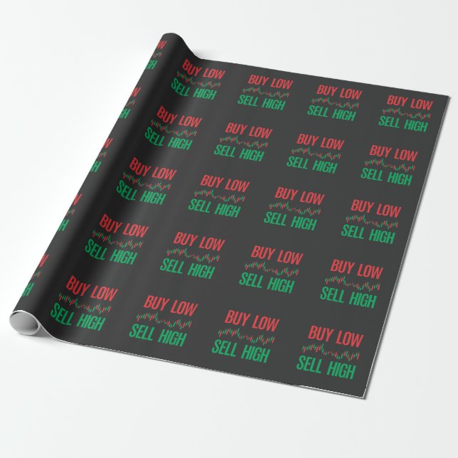 Forex Stock Trading Market Day Trader Investor Wrapping Paper (Unrolled)