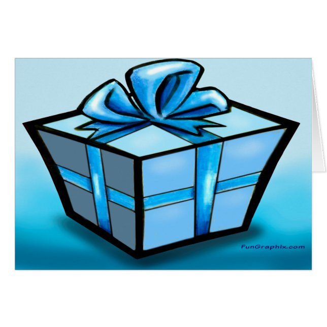 Forfait cadeau bleu (Devant horizontal)