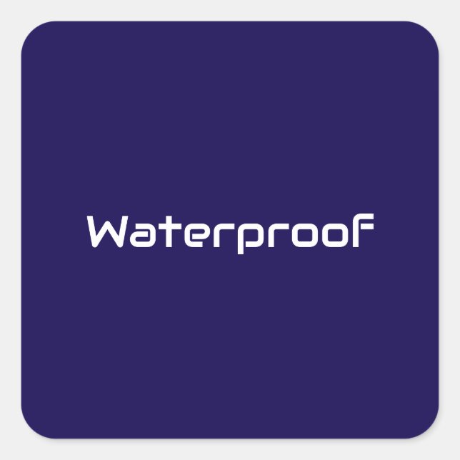 Forfait Water Proof Blue White Étiquette Splash Fr (Devant)