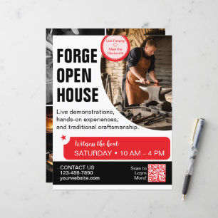 Forge Open House Blacksmith Flyer