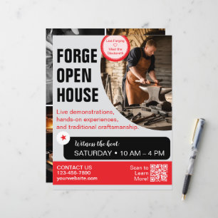 Forge Open House Blacksmith Flyer 