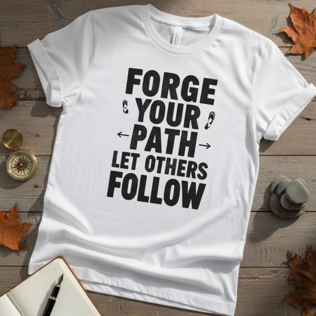 Forge Your Path Motivational Quote T-Shirt (Creator Uploaded)
