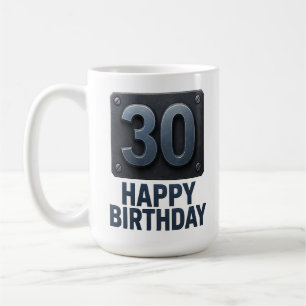 Forged at 30: Industrial Birthday Mug