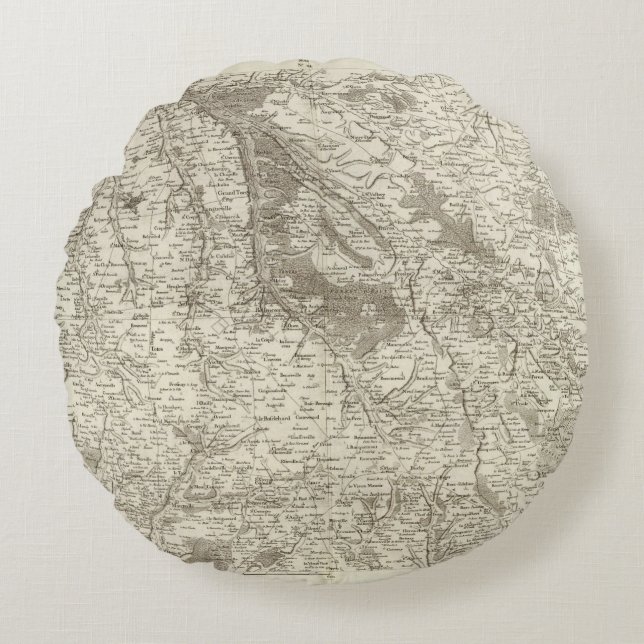 Forges, Neufchatel Round Pillow (Front)