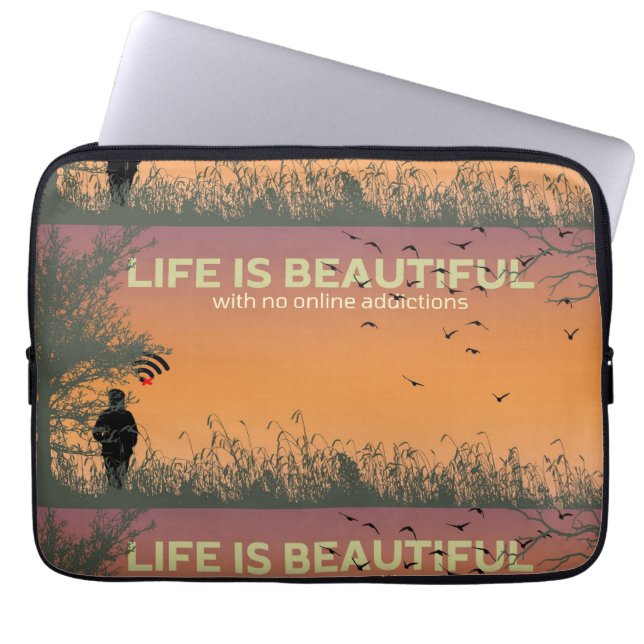 Forget about internet. laptop sleeve (Front)