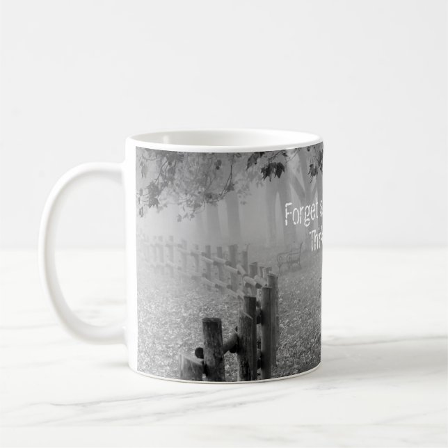 Forget About the Box, Think Outside - Park Benches Coffee Mug (Left)