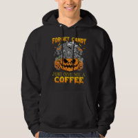 Forget Candy Just Give Me A Coffee  Skeleton Pumpk