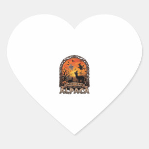 Forget Candy Just Give Me Alpaca Halloween Ghost W Heart Sticker