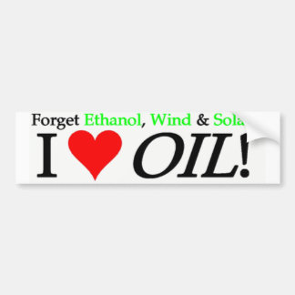 Forget Ethanol, Wind & Solar Bumper Sticker