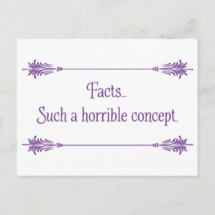 Forget Facts... Postcard
