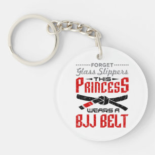Forget Glass Slippers Princess Wears BJJ Belt Keychain