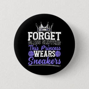 Forget Glass Slippers This Princess Wears Sneakers 2 Inch Round Button
