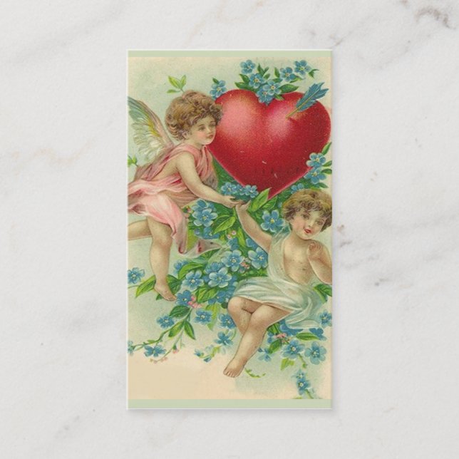 Forget me knot Valentine Business Card (Front)