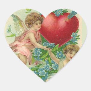 Forget me knot Valentine Heart Sticker