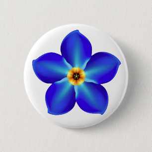 Forget-Me-Not 2 Inch Round Button
