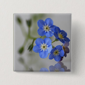Forget Me Not 2 Inch Square Button