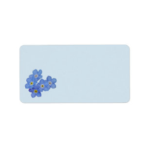 Forget-me-not Address Labels