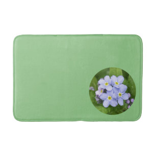 Forget-me-not,  bath mat