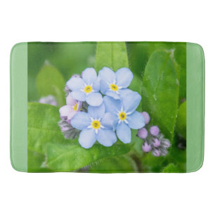 Forget-me-not,  bath mat