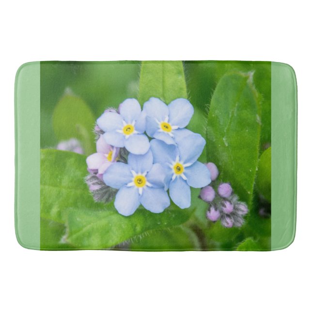Forget-me-not,  bath mat (Front)