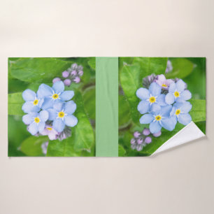 Forget-me-not,  bath towel set